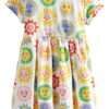 Sunflower Print Short Dress - Image 2
